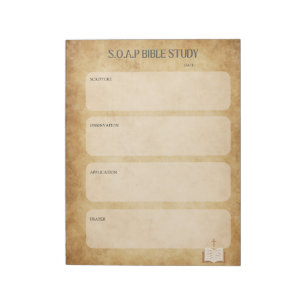 SOAP Bibel-Studien-Notizblock Notizblock