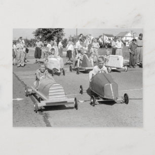 Soap Box Derby, 1940 Postkarte