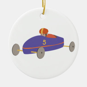 Soap Box Derby Keramik Ornament