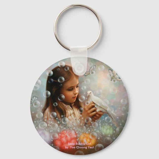 Soap Bubble Girl Schlüsselanhänger (Vorderseite)