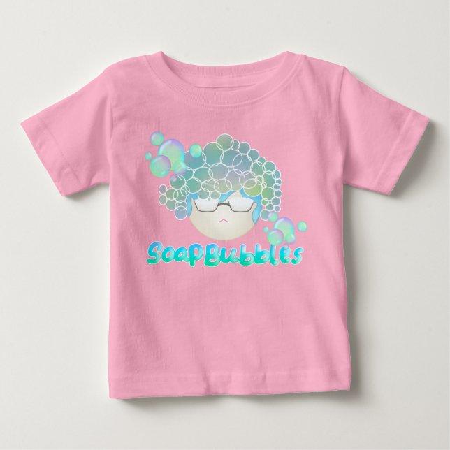 Soap Bubbles Baby Pink Baby T-shirt (Vorderseite)