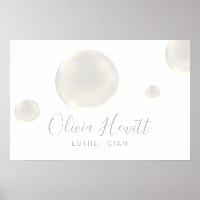 soap bubbles design poster (Vorne)