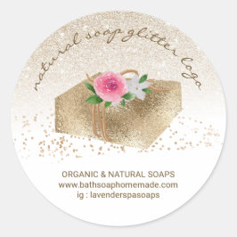 Soap Homemade Natural Organic Spa Products Runder Aufkleber