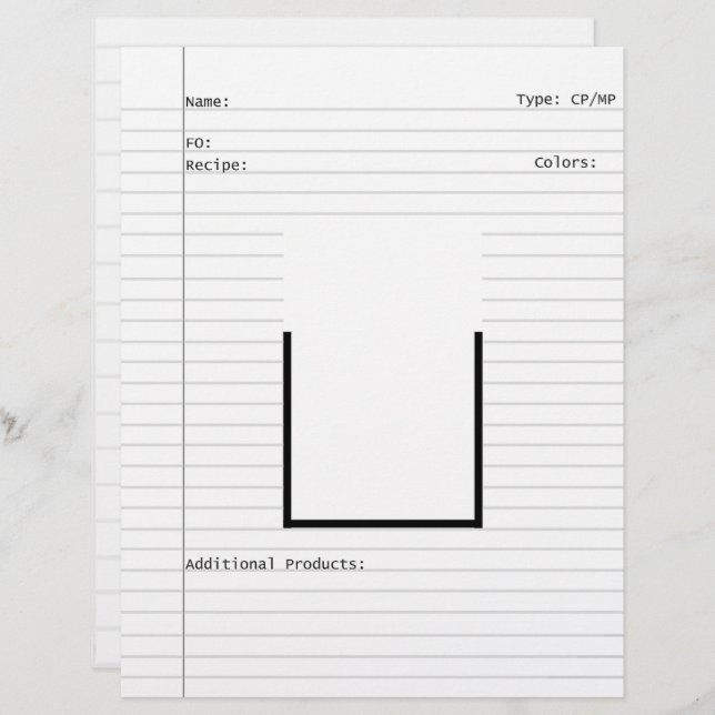 Soap Maker Design Template Buchstaben Briefbogen (Vorne/Hinten)
