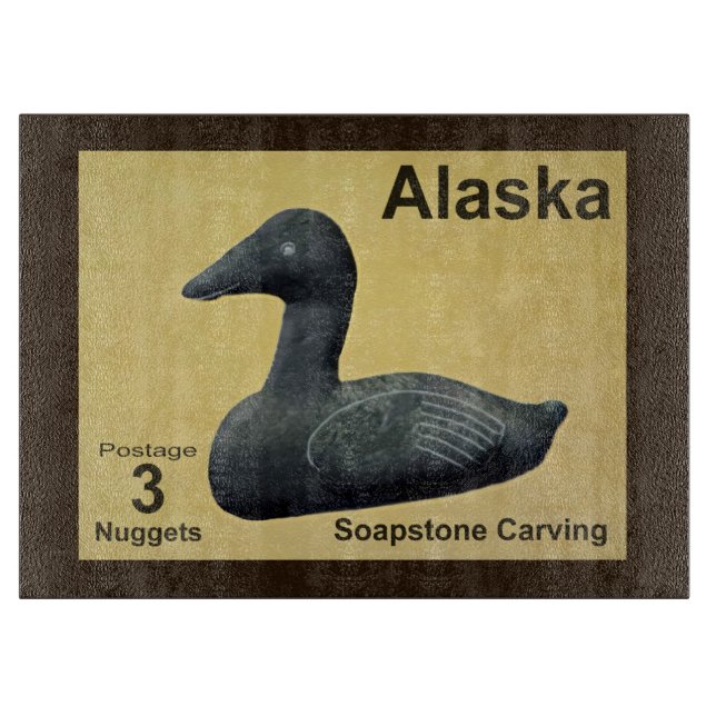 Soapstone Eider Duck Schneidebrett (Vorderseite)