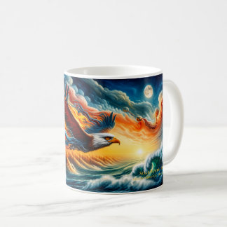 Soar Beyond Limits Adler Fantasy Kunst Kaffeetasse