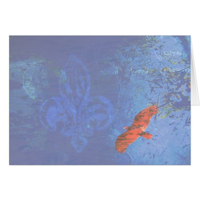 Soar Blue Grunge (Vorderseite (Horizontal))