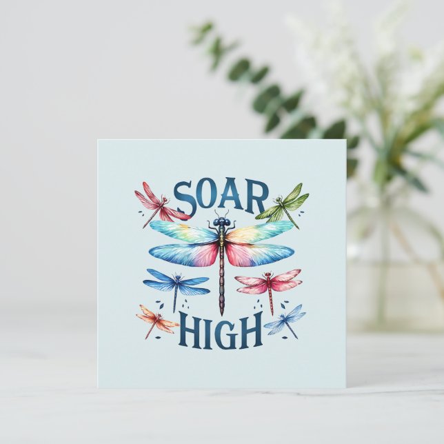 Soar High - Artistic Dragonfly (Stehend Vorderseite)