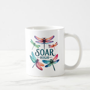 Soar High - Artistic Dragonfly Kaffeetasse