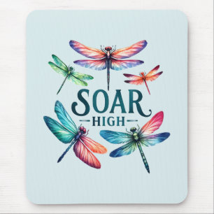 Soar High - Artistic Dragonfly Mousepad