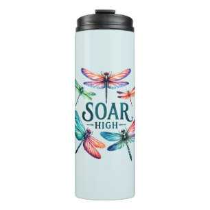 Soar High - Artistic Dragonfly Thermosbecher