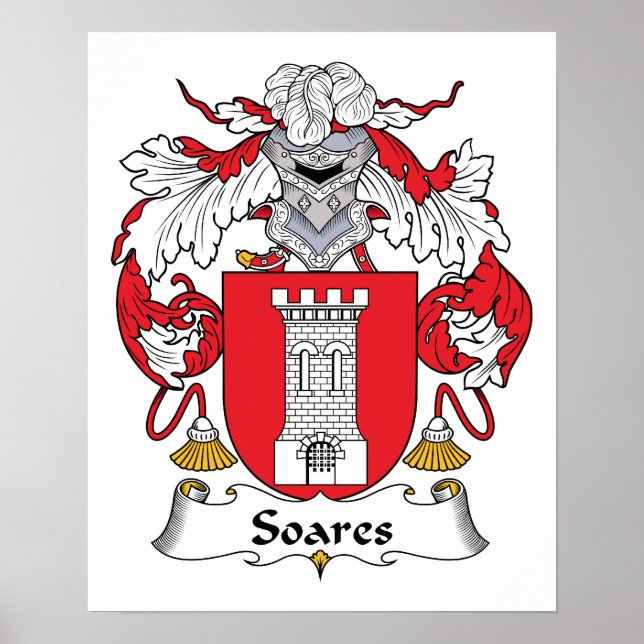 Soares Familienwappen Poster (Vorne)