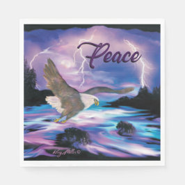 Soaring Bald Eagle Serviette