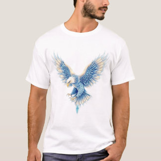Soaring Eagle - Detaillierte digitale Illustration T-Shirt