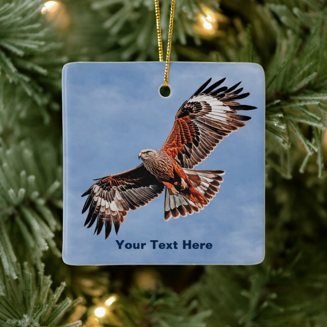 Soaring Red Kite Keramikornament (Baum)