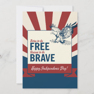 Soaring Salutation à l'indépendance, carte de voeu