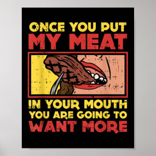 Sobald du mein Fleisch in den Mund gelegt hast, lu Poster