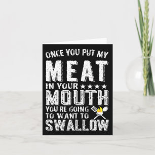 Sobald du mein Fleisch in den Mund gelegt hast, wi Karte