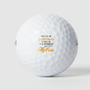 Sobald ich eine Einstellung bekomme, nimmt es mich Golfball
