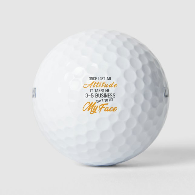 Sobald ich eine Einstellung bekomme, nimmt es mich Golfball (Vorderseite)