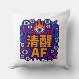 Sober AF - Chinois - Coussin de jet