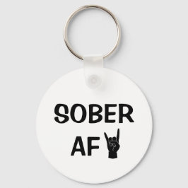 Sober AF Schlüsselanhänger, Sucht Erholung Geschen Schlüsselanhänger