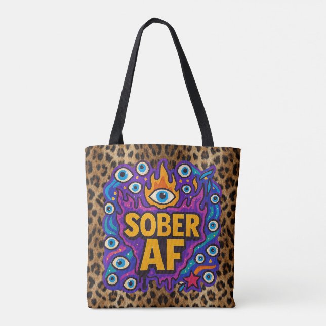 Sober AF -  Tasche (Rückseite)