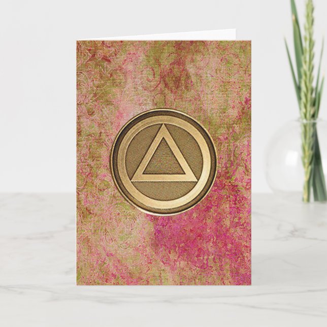 SOBER COIN Sobriety Erholung Card Karte (Vorderseite)