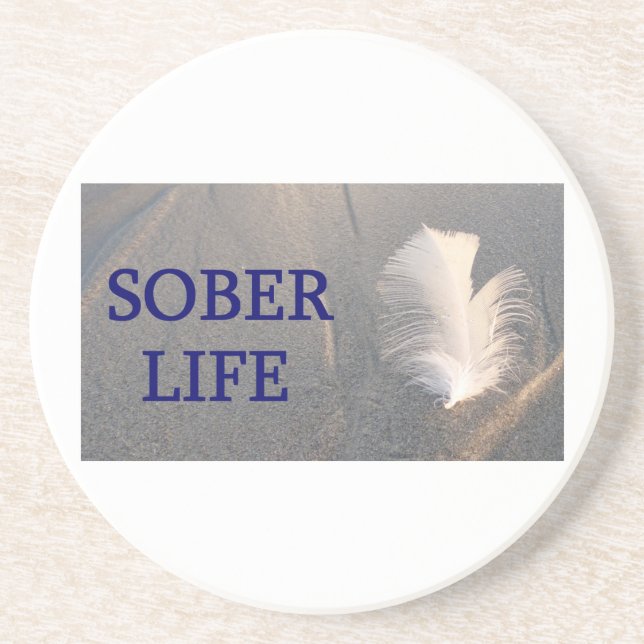 Sober life Plume Untersetzer (Vorne)