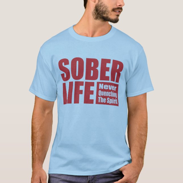 Sober Life - Red T-Shirt (Vorderseite)