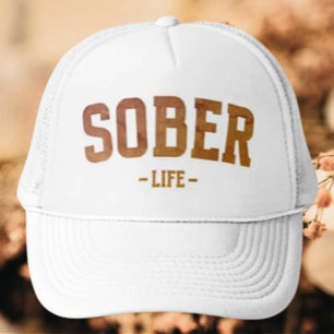 Sober Life Typografie Truckerkappe