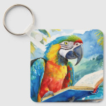 Sober Macaw Bird lesen Big Book OM Gebet CUSTOM