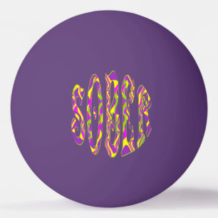 SOBER Retro 60's Art Personalisiert Ping Pong Ball Tischtennisball