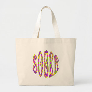 SOBER Retro 60's Art Psychedelic Jumbo Stoffbeutel