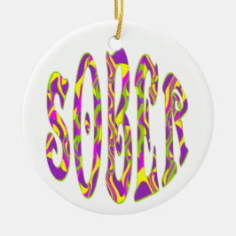 SOBER Retro 60's Art Psychedelic Keramik Ornament