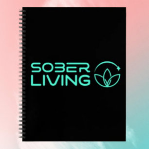 Sober & Shining - Lotus Power Spiral Notebook Notizbuch