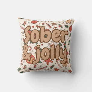 Sober Weihnachten Kissen