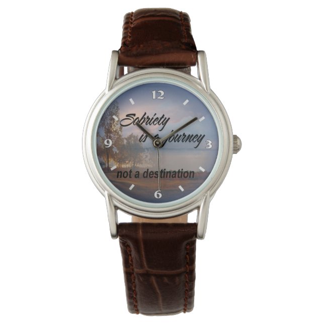 sobriété est une montre de voyage (devant)