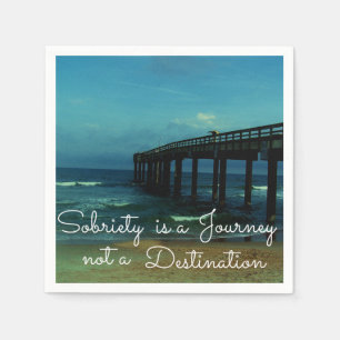 Sobriety ist eine Reise Serviette