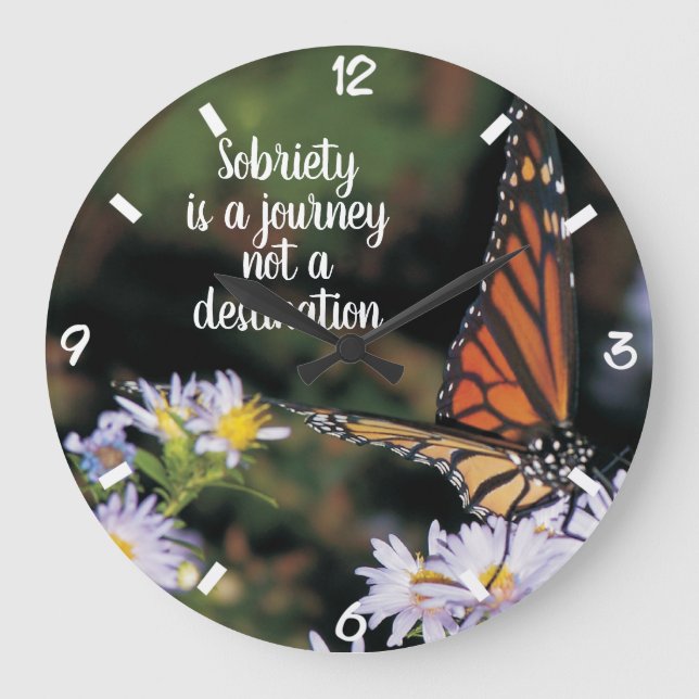 Sobriety ist eine Reise-Uhr Große Wanduhr (Vorderseite)