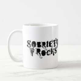 Sobriety Rocks for Fun Love Sober Rocker Kaffeetasse