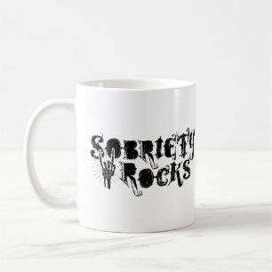 Sobriety Rocks for Fun Love Sober Rocker Kaffeetasse
