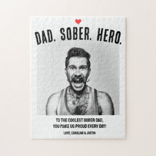 Sobriety Support Geschenk, Vater Hero Sober Custom