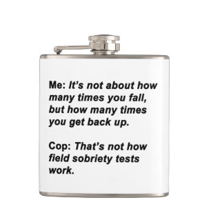 Sobriety Test Flachmann