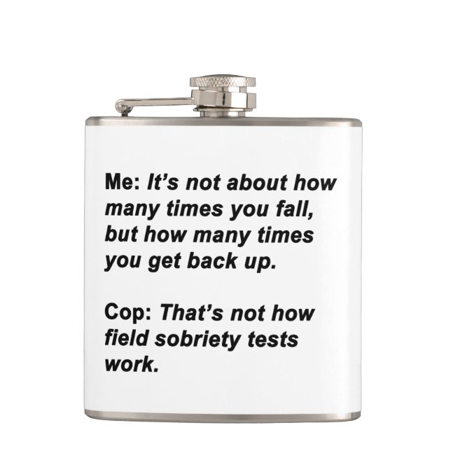 Sobriety Test Flachmann (Vorderseite)