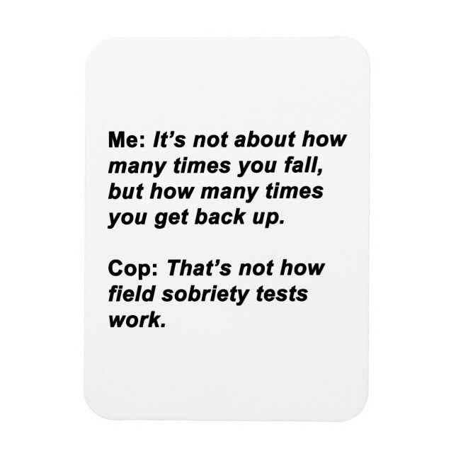Sobriety Test Magnet (Vertikal)