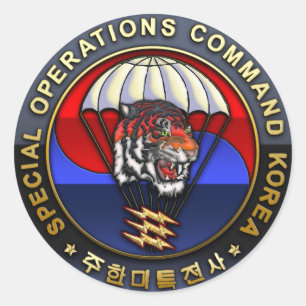SOC Korea Emblem Runder Aufkleber