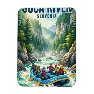 Soča-Fluss Slowenien Magnet