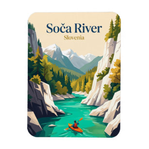 Soca-Fluss, Slowenien Magnet