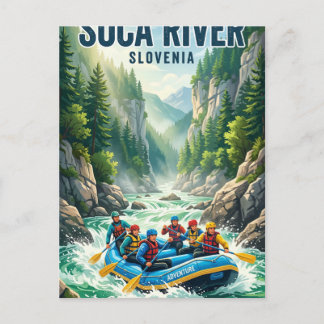 Soča-Fluss Slowenien Postkarte